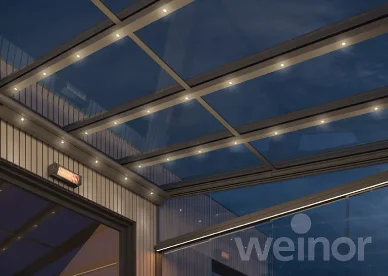 Terrassendach von Weinor Terrazza Sempra mit Beleuchtung